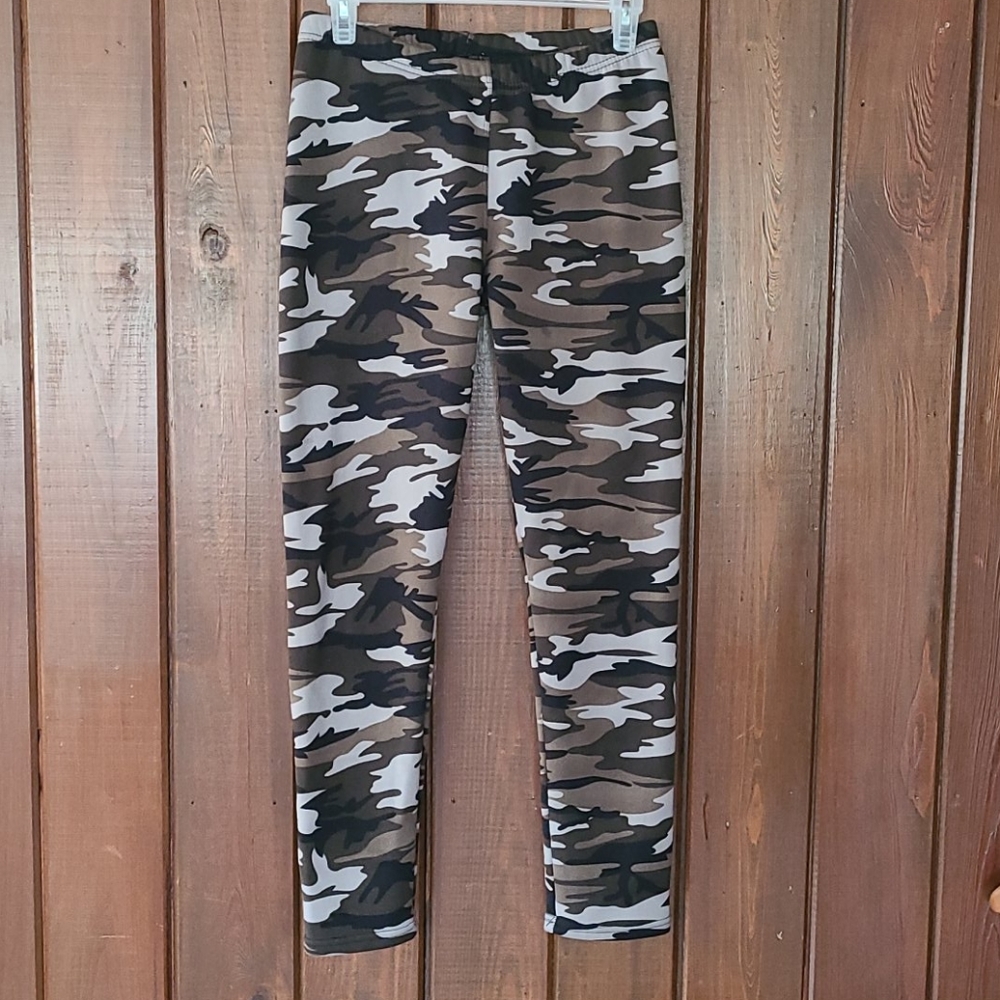 Just Cozy Camouflage Fleece Lined Leggings